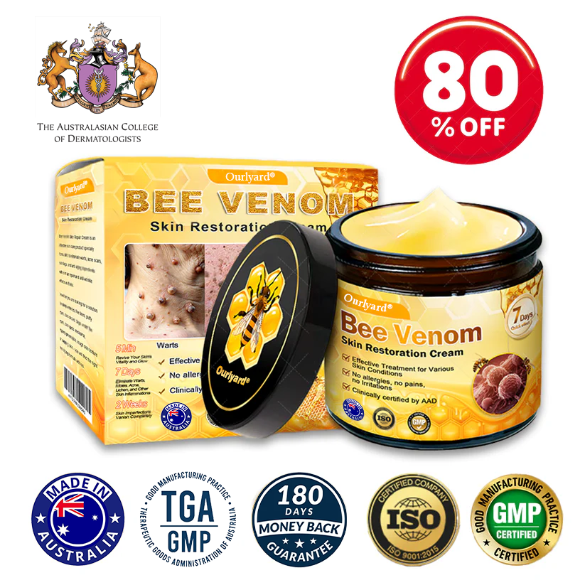✨Ourlyard® Bee Venom Skin Restoration Cream — 🔥Limited Time 80% OFF🔥