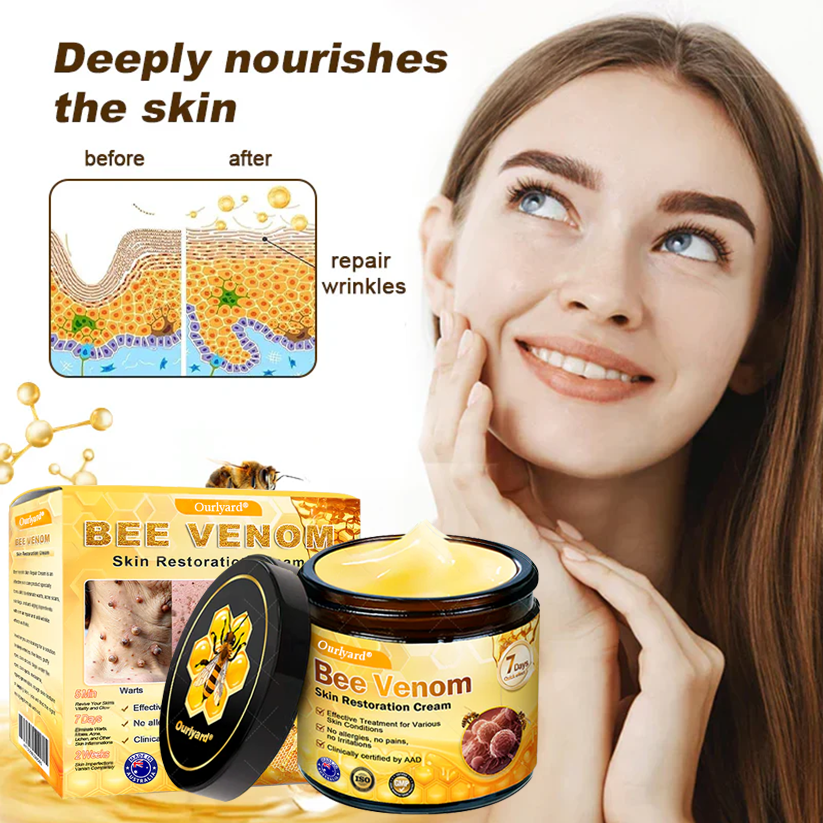 ✨Ourlyard® Bee Venom Skin Restoration Cream — 🔥Limited Time 80% OFF🔥
